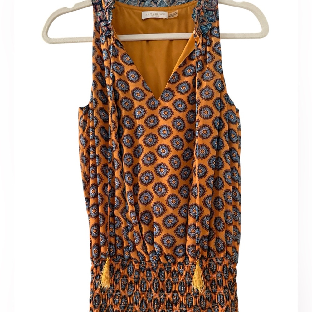 Ramy Brook Printed Keren Dress in Buttercup Combo – Size XS